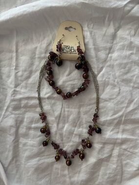 Trisha Waldron Designs VINTAGE - necklace, bracelet, and earrings set ES378